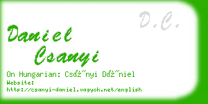 daniel csanyi business card